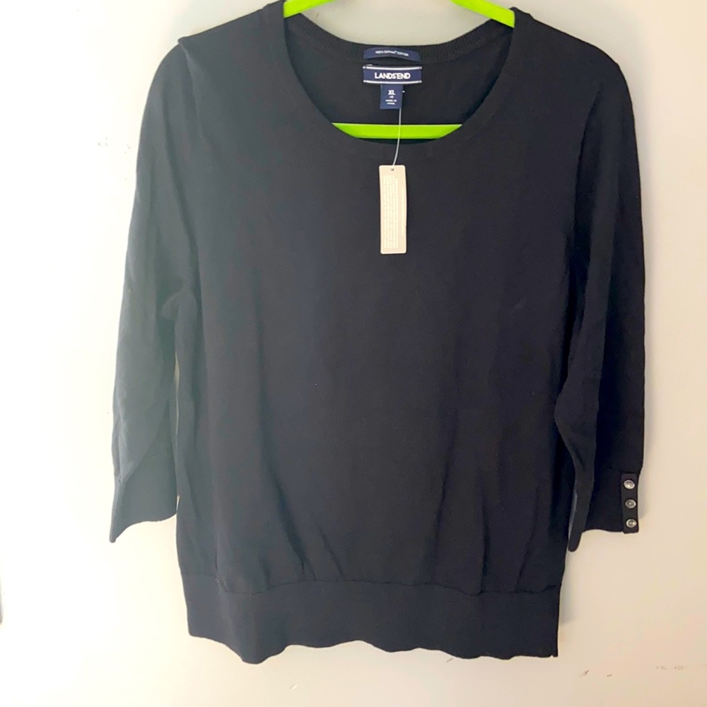 Lands’ End Black Sweater